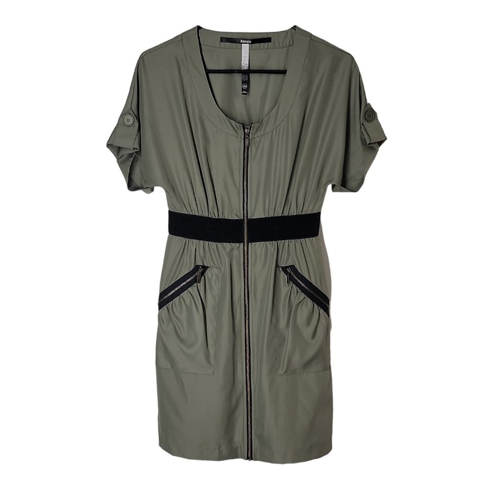Kensi Womens Green Dress Size Extra Small